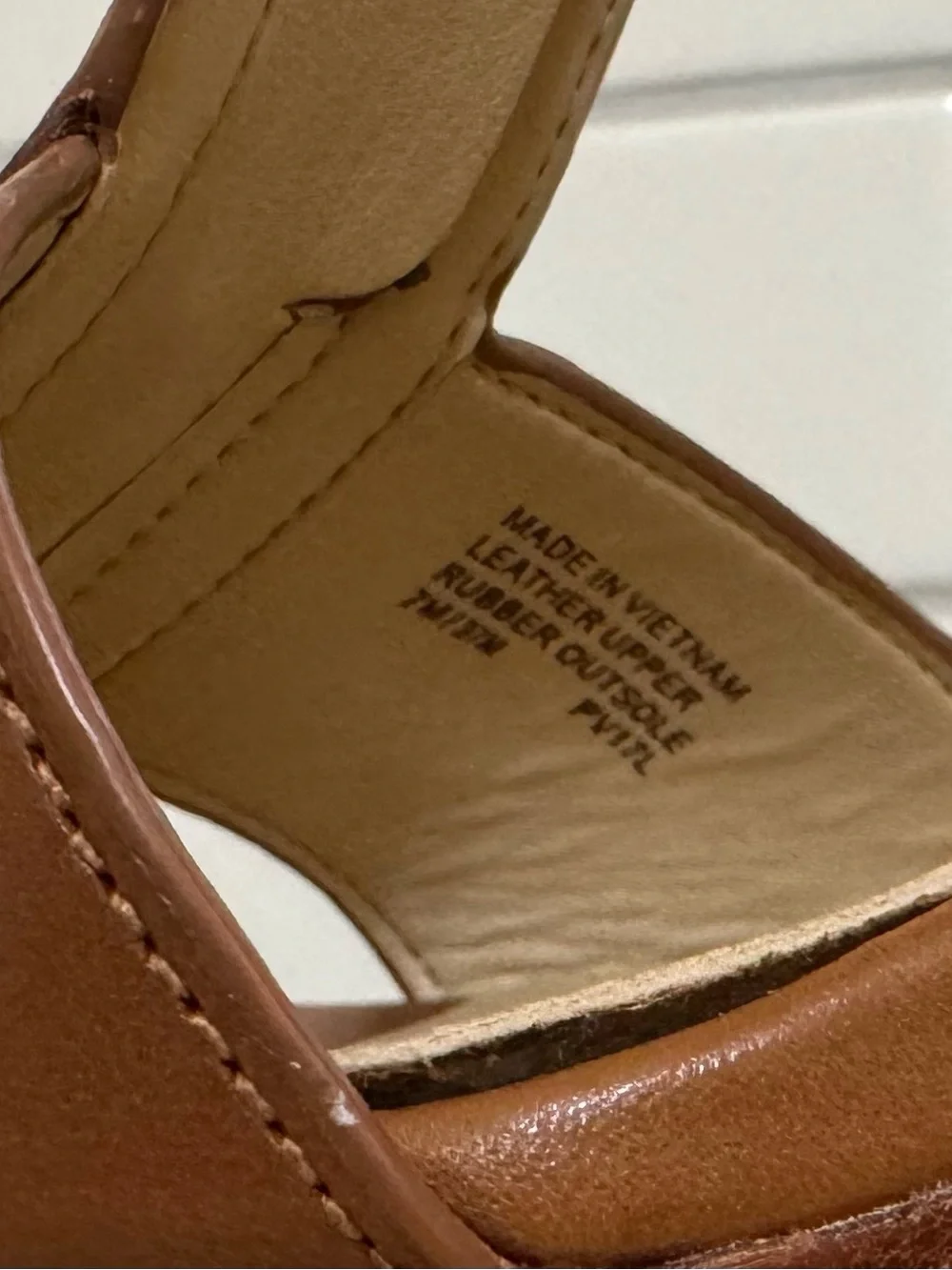 Michael Kors Brown Leather T-Zip Platform Sandal Heels